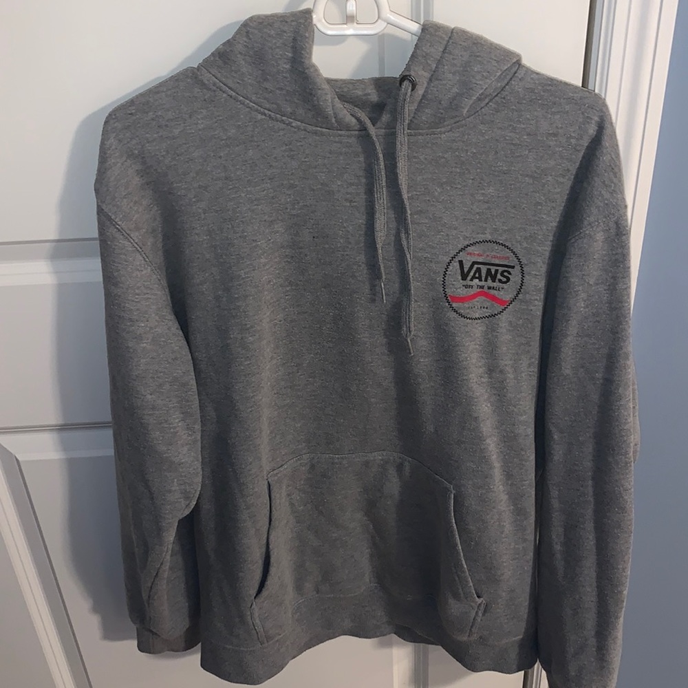 Vans grey hoodie size medium
